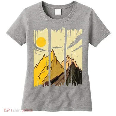 Landscape Sunset Mountain Women's T-Shirt