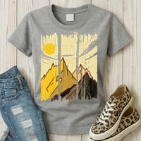 Landscape Sunset Mountain Women's T-Shirt thumb 3