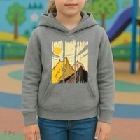 Landscape Sunset Mountain Kids Hoodie thumb 3