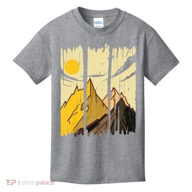 Landscape Sunset Mountain Kids T-Shirt