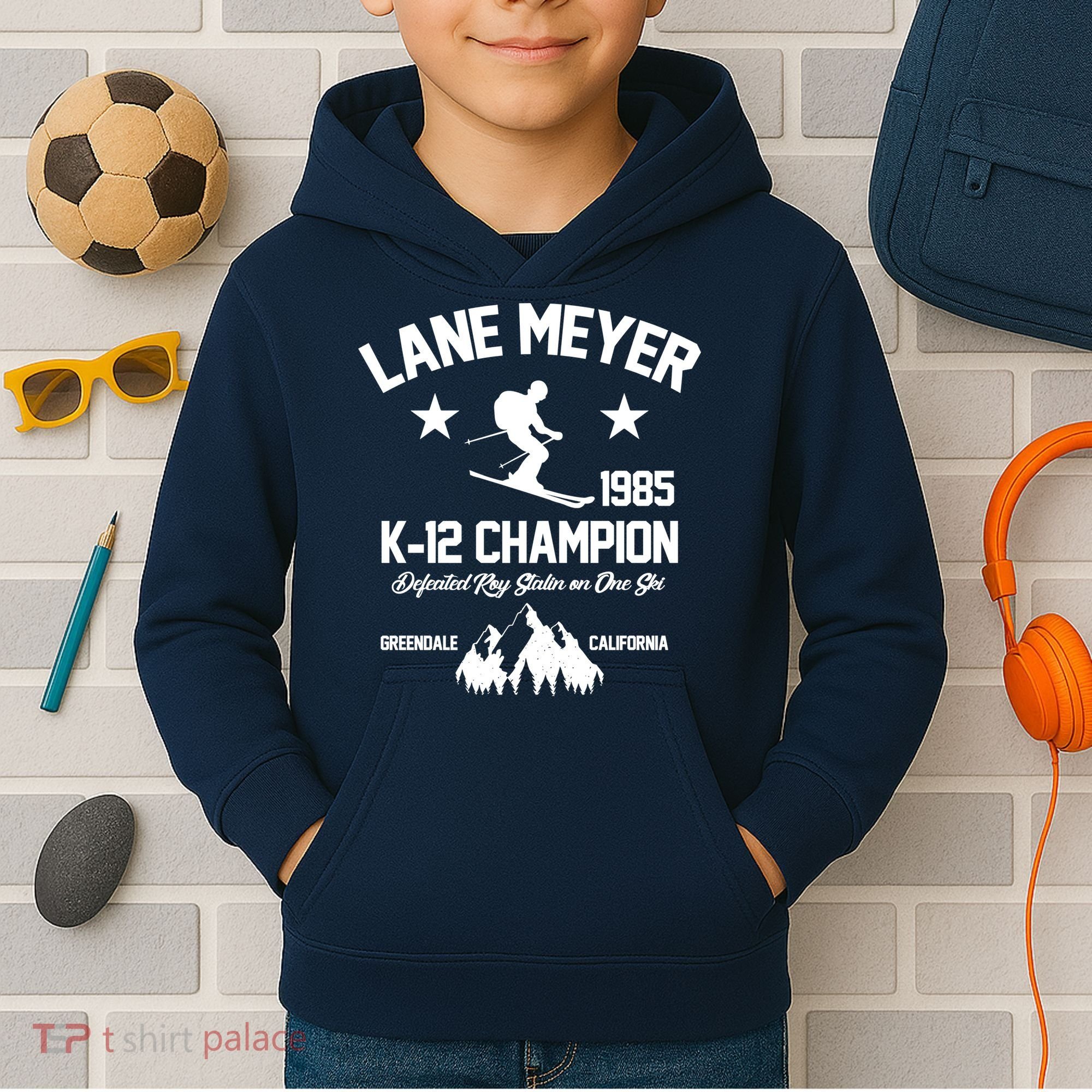 Lane Meyer 1985 K-12 Champion Kids Hoodie