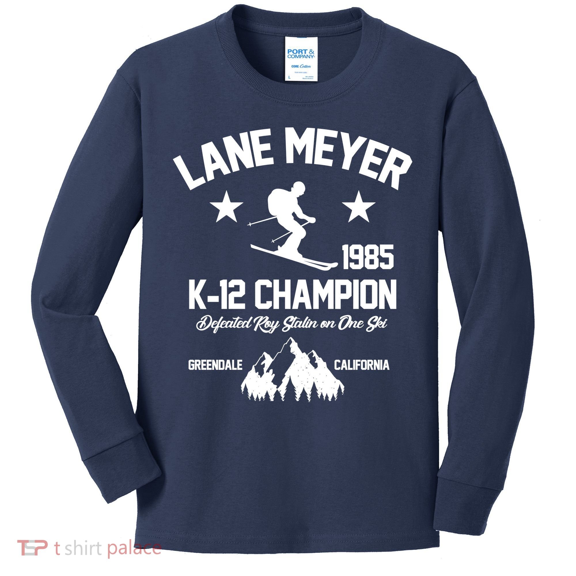 Lane Meyer 1985 K-12 Champion Kids Long Sleeve Shirt