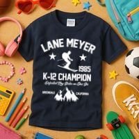 Lane Meyer 1985 K-12 Champion Kids T-Shirt thumb 3