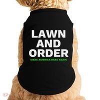 Lawn And Order. Make America Rake Again Doggie Tank thumb 0