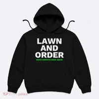 Lawn And Order. Make America Rake Again Hoodie thumb 0