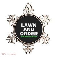 Lawn And Order. Make America Rake Again Ornament thumb 0