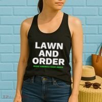 Lawn And Order. Make America Rake Again Women's Tank Top thumb 2