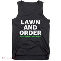 Lawn And Order. Make America Rake Again Tank Top thumb 0