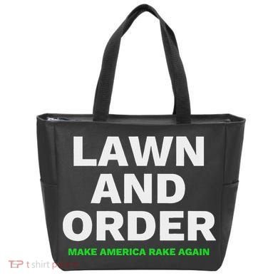 Lawn And Order. Make America Rake Again Tote Bag