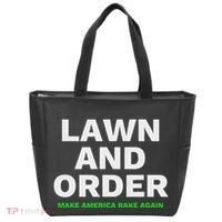 Lawn And Order. Make America Rake Again Tote Bag thumb 0