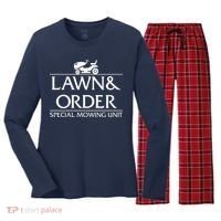 Lawn And Order Women's Long Sleeve Flannel Pajama Set  thumb 0