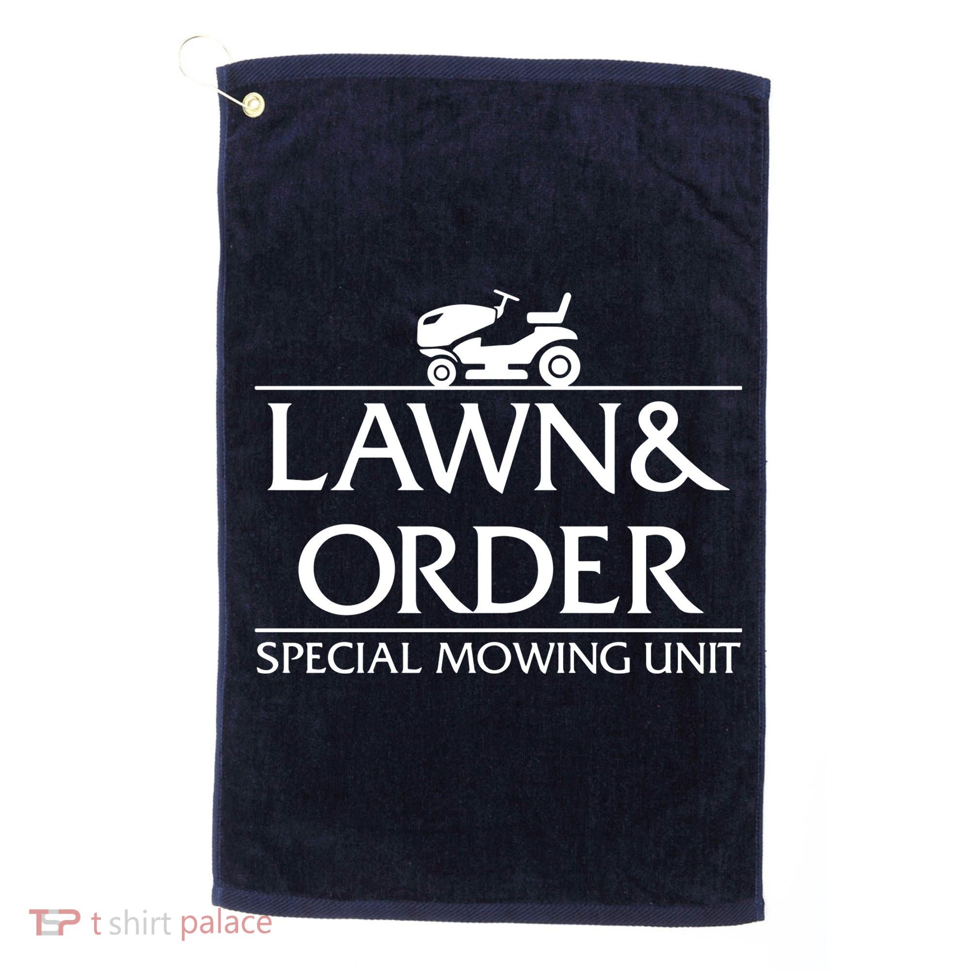 Lawn And Order Golf Towel