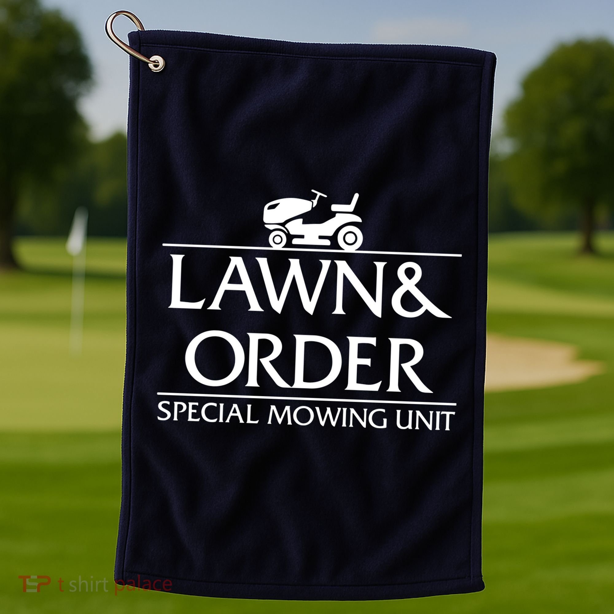 Lawn And Order Golf Towel