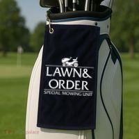 Lawn And Order Golf Towel thumb 2
