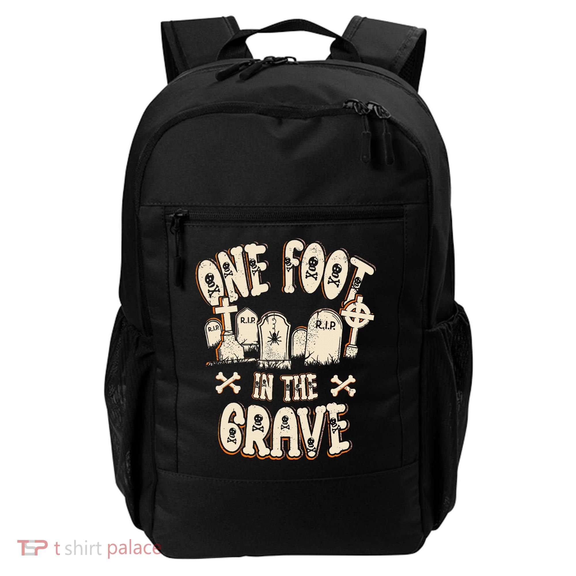 Leg Amputee One Foot In The Grave Missing Leg Backpack