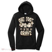Leg Amputee One Foot In The Grave Missing Leg Women's Hoodie thumb 0
