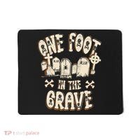 Leg Amputee One Foot In The Grave Missing Leg Mousepad thumb 0