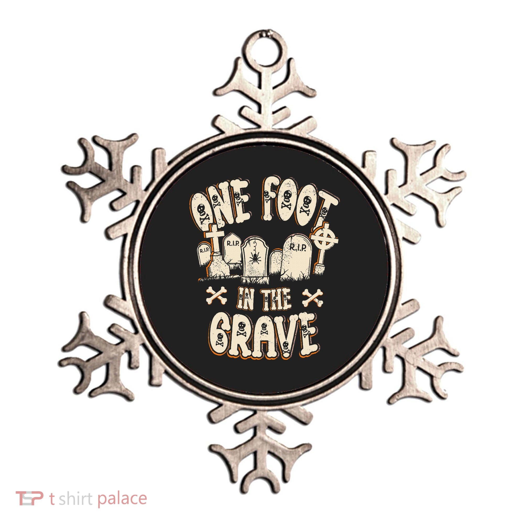 Leg Amputee One Foot In The Grave Missing Leg Ornament
