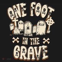 Leg Amputee One Foot In The Grave Missing Leg Women's Tank Top thumb 5