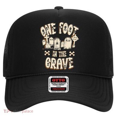 Leg Amputee One Foot In The Grave Missing Leg Hat