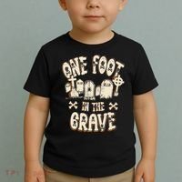 Leg Amputee One Foot In The Grave Missing Leg Toddler T-Shirt thumb 2