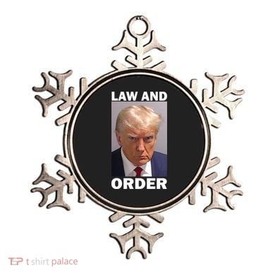 Law And Order Donald Trump Mugshot Ornament