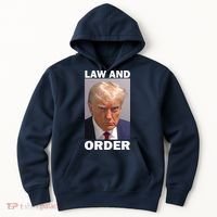 Law And Order Donald Trump Mugshot Hoodie thumb 0