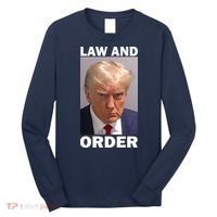 Law And Order Donald Trump Mugshot Long Sleeve Shirt thumb 0