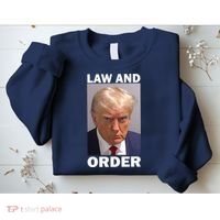 Law And Order Donald Trump Mugshot Sweatshirt thumb 2