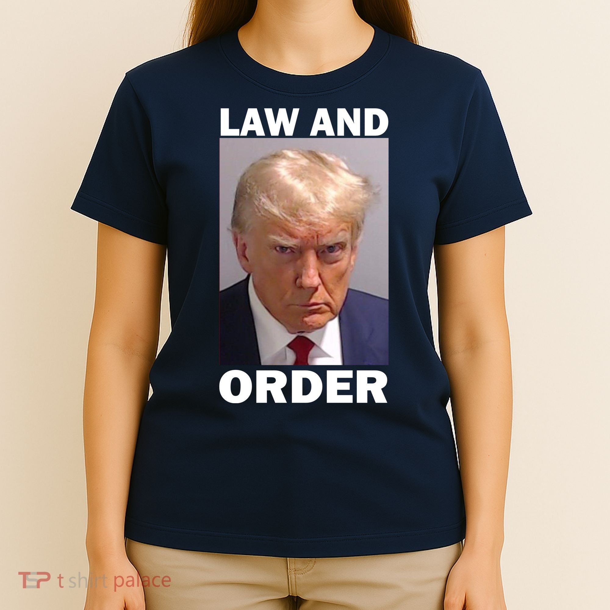 Law And Order Donald Trump Mugshot T-Shirt