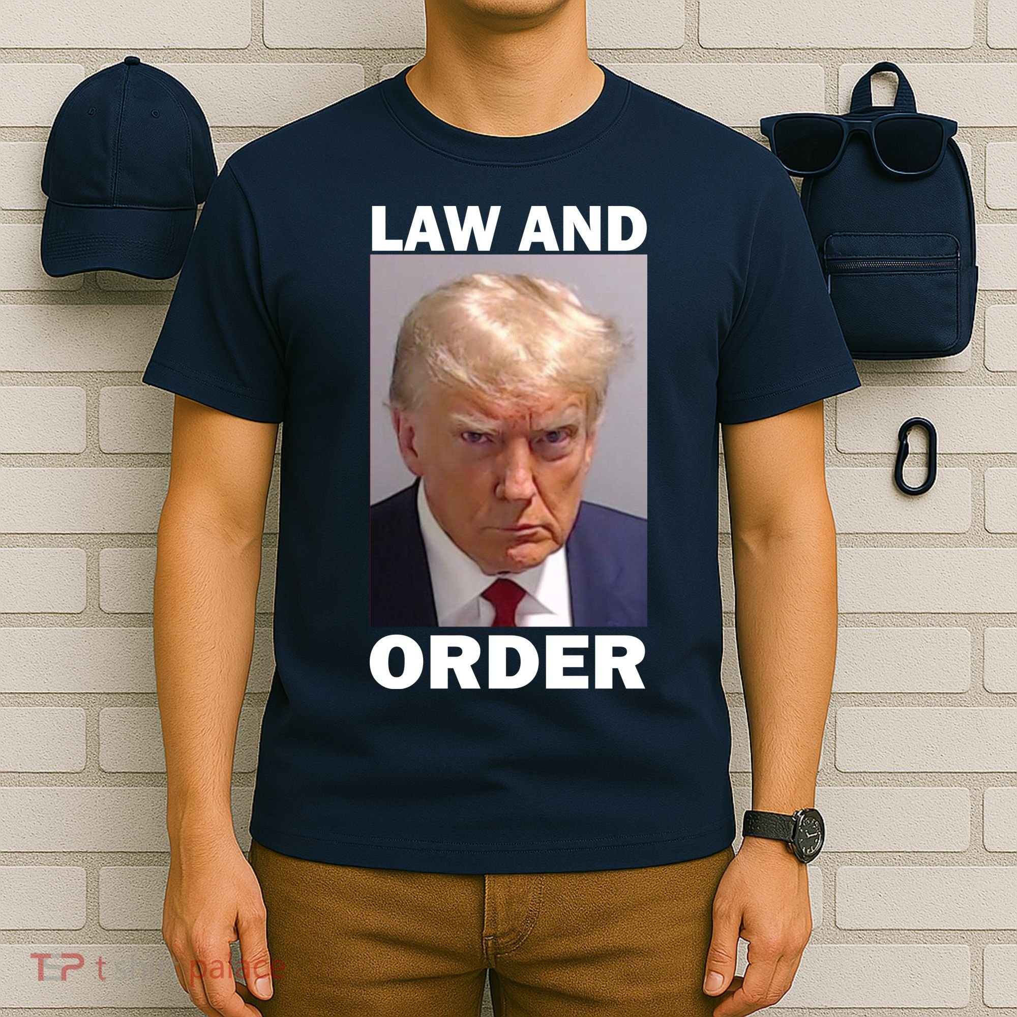 Law And Order Donald Trump Mugshot T-Shirt
