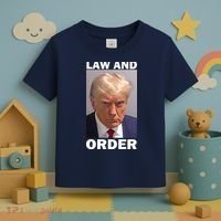 Law And Order Donald Trump Mugshot Toddler T-Shirt thumb 3