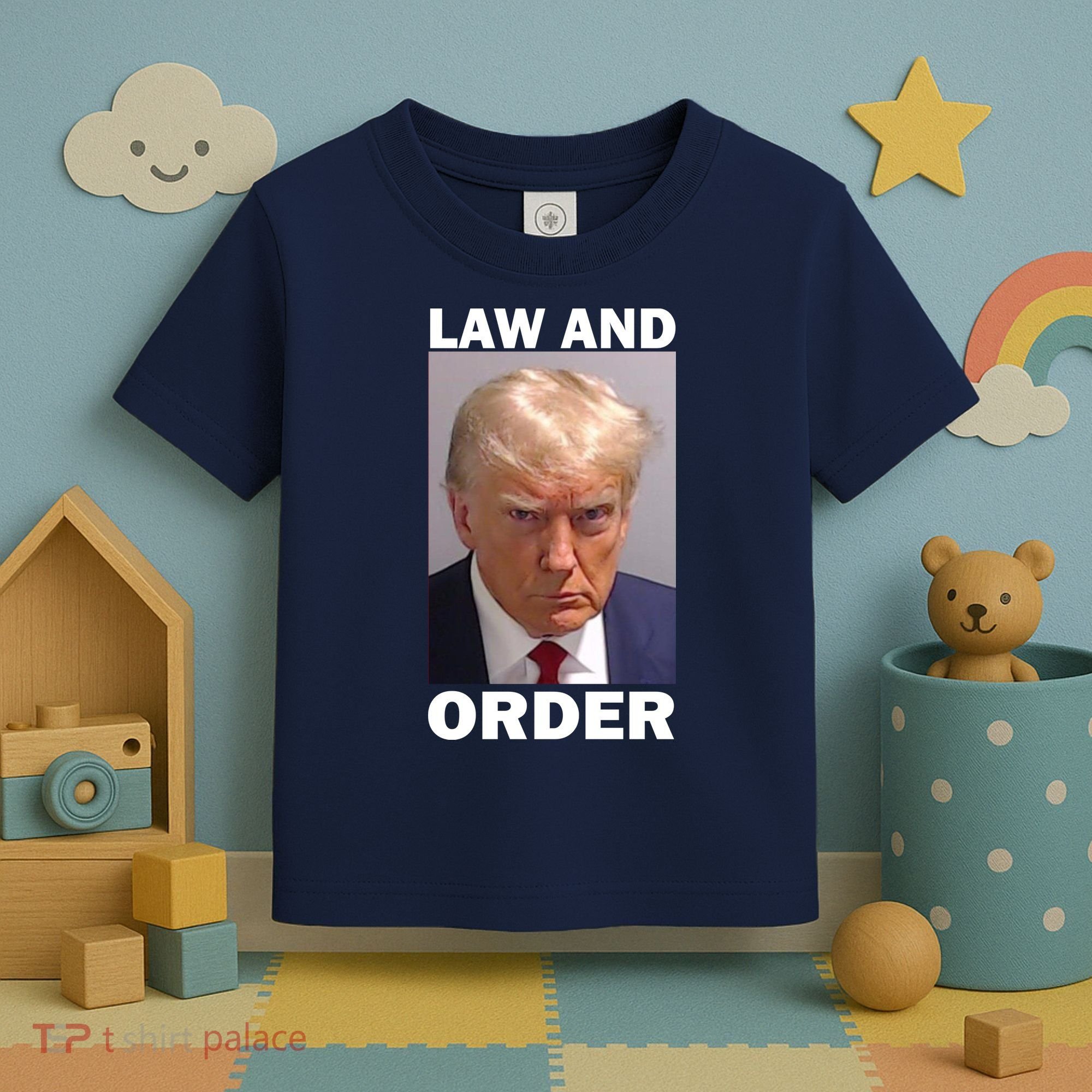 Law And Order Donald Trump Mugshot Toddler T-Shirt