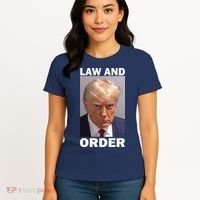 Law And Order Donald Trump Mugshot Women's T-Shirt thumb 4