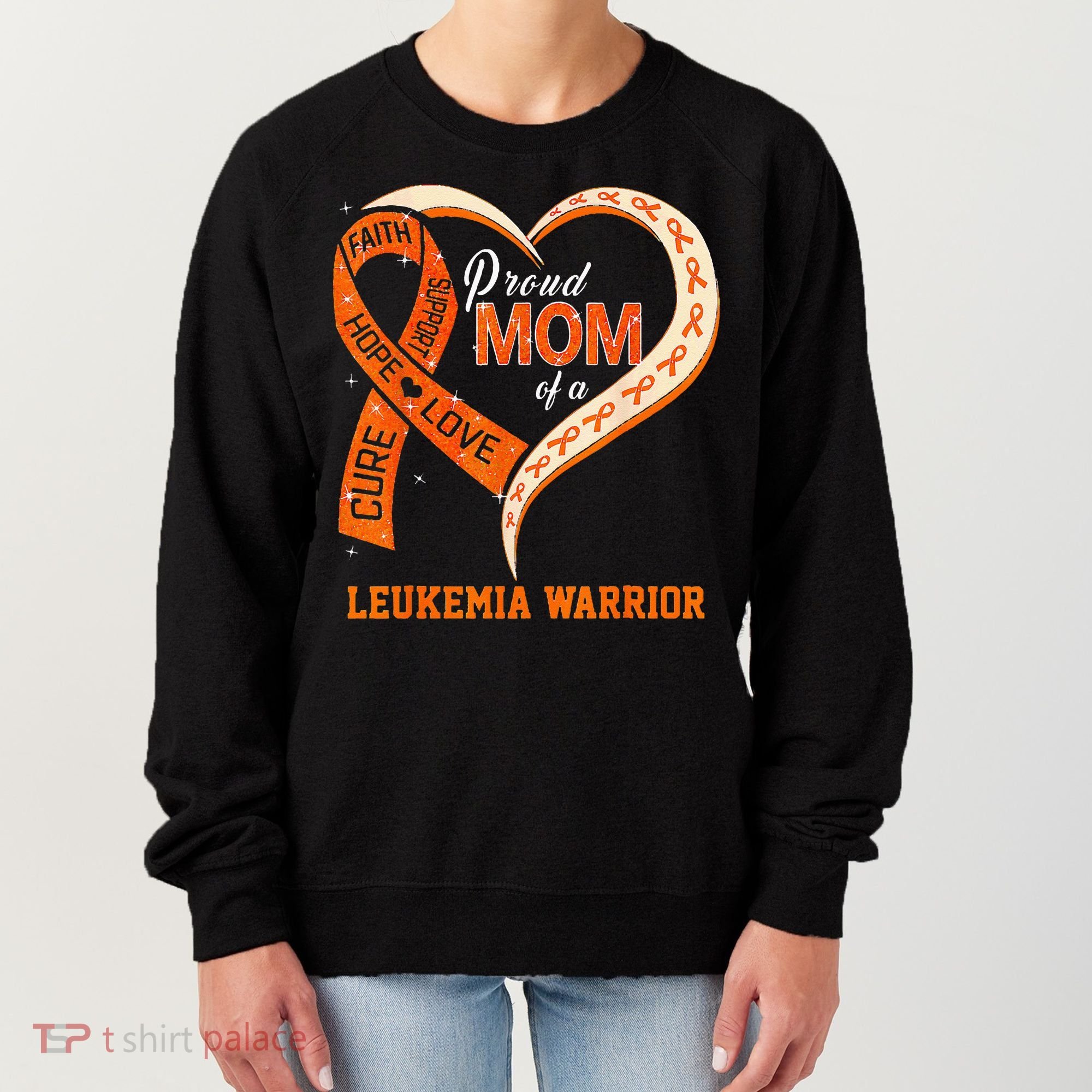 Leukemia Awareness Proud Mom Of A Leukemia Warrior Women's Sweatshirt