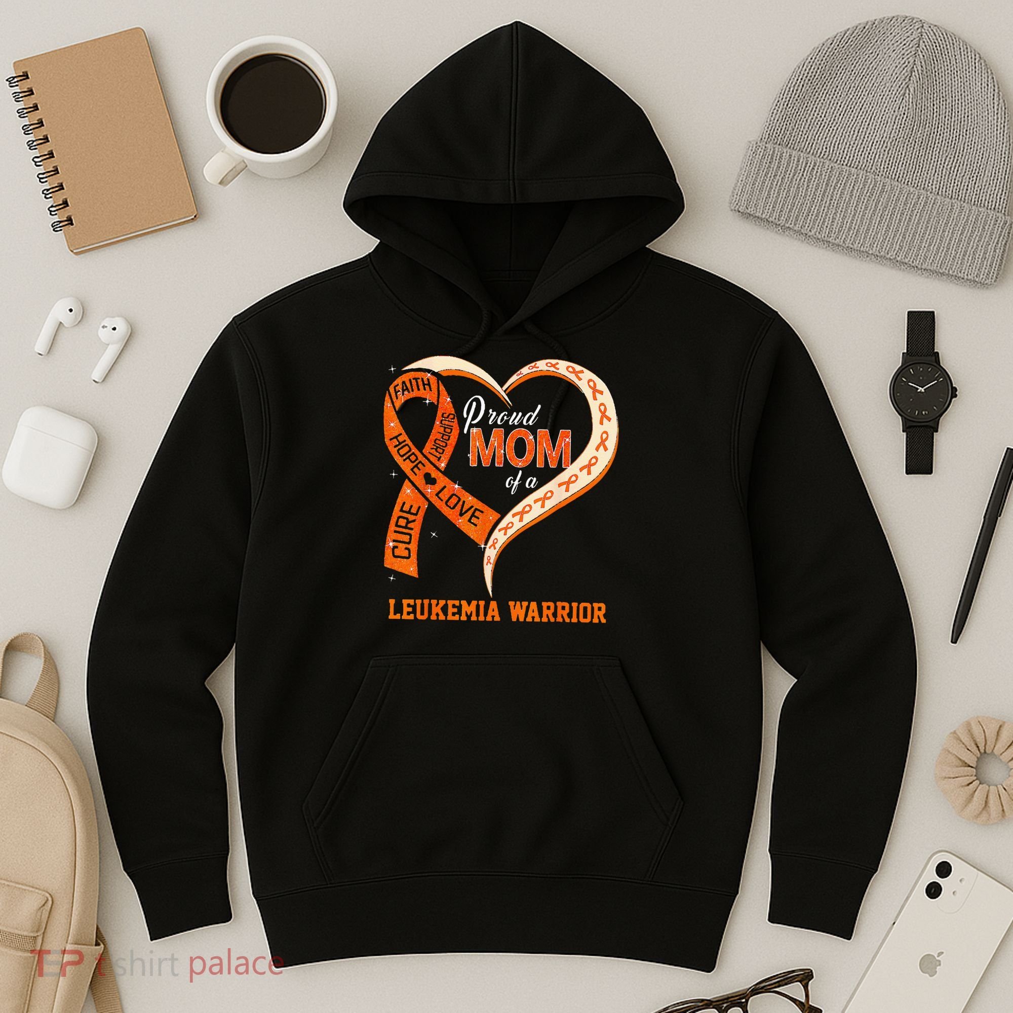 Leukemia Awareness Proud Mom Of A Leukemia Warrior Hoodie