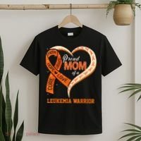 Leukemia Awareness Proud Mom Of A Leukemia Warrior T-Shirt thumb 2