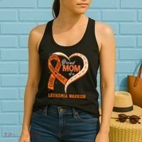 Leukemia Awareness Proud Mom Of A Leukemia Warrior Women's Tank Top thumb 2