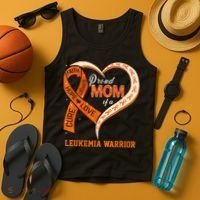 Leukemia Awareness Proud Mom Of A Leukemia Warrior Tank Top thumb 4