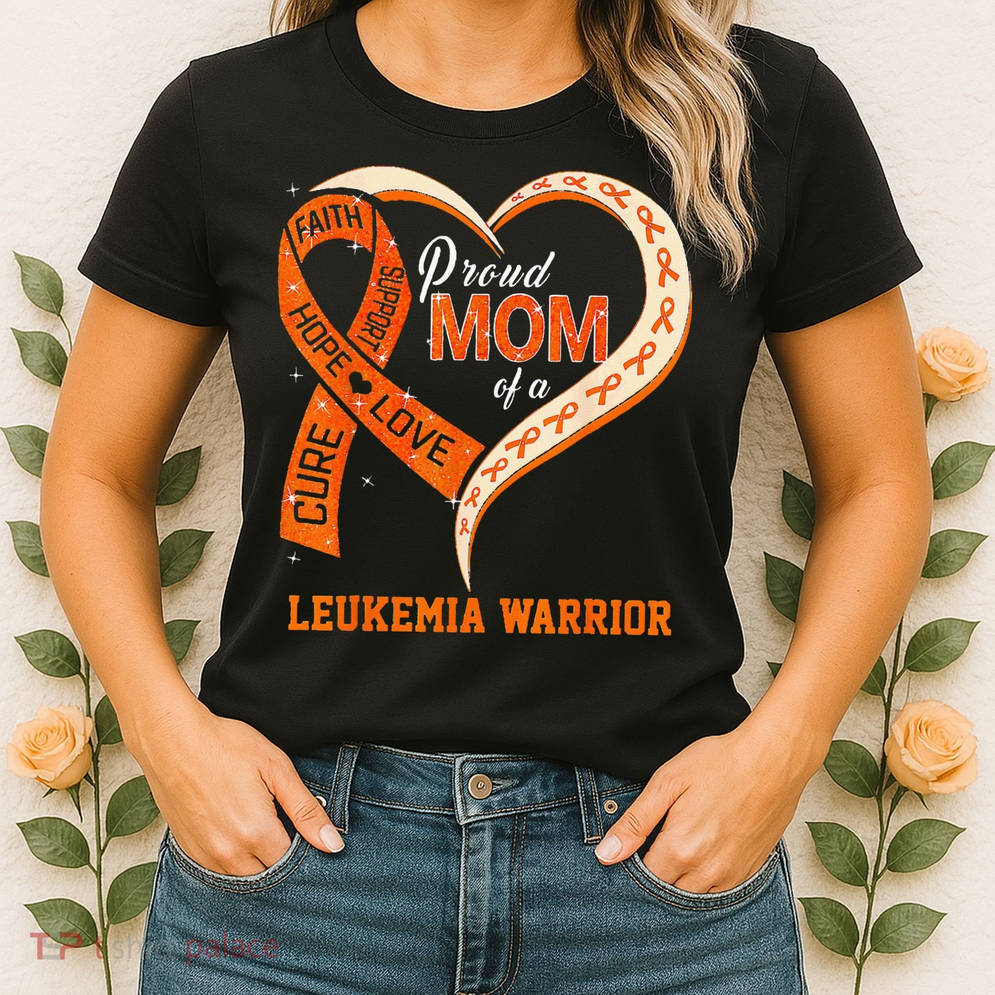 Leukemia Awareness Proud Mom Of A Leukemia Warrior Women's T-Shirt