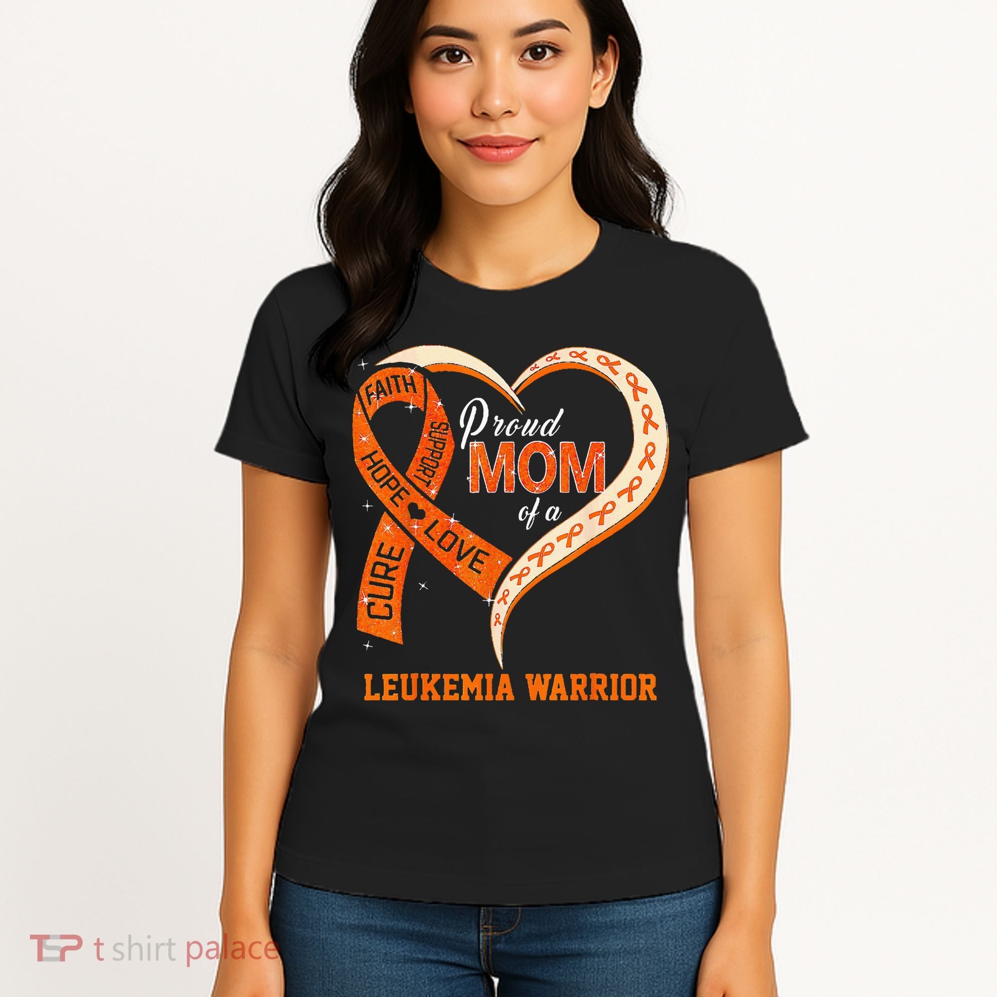 Leukemia Awareness Proud Mom Of A Leukemia Warrior Women's T-Shirt