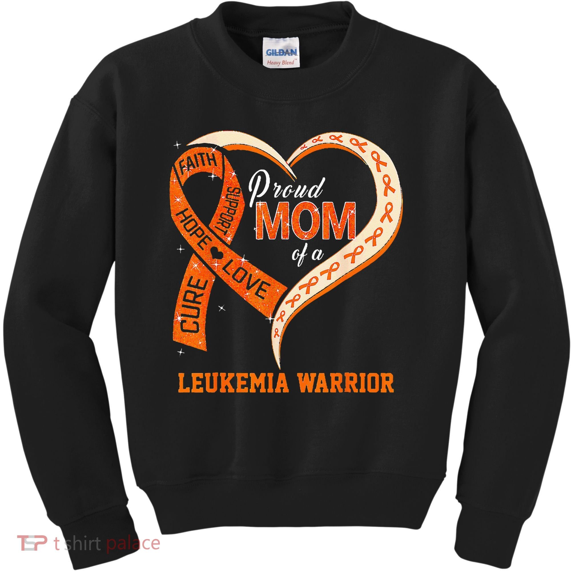 Leukemia Awareness Proud Mom Of A Leukemia Warrior Kids Sweatshirt