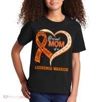 Leukemia Awareness Proud Mom Of A Leukemia Warrior Kids T-Shirt thumb 2