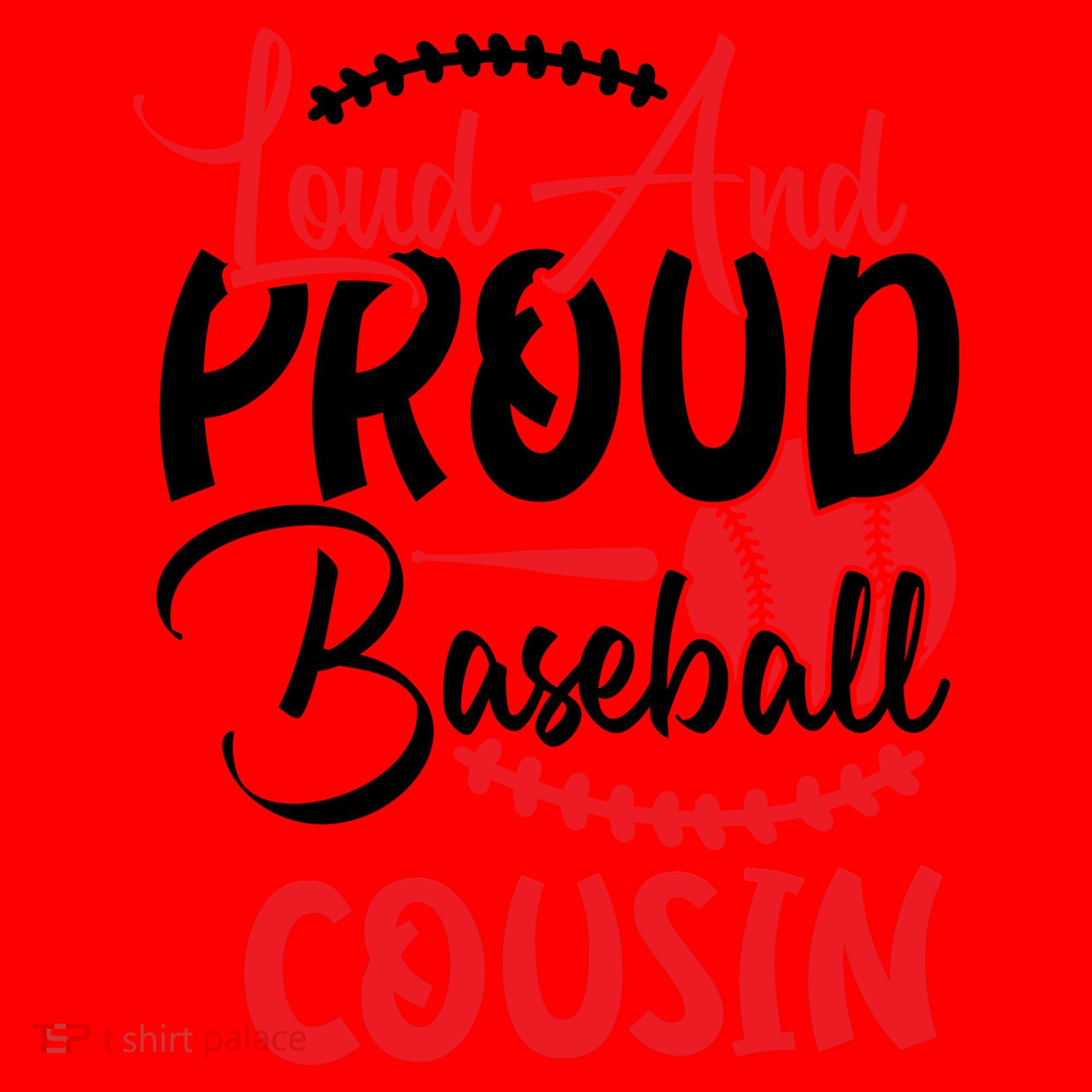 Loud And Proud Baseball Cousin For Family Matching Sport Team Santa Hat