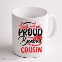 Loud And Proud Baseball Cousin For Family Matching Sport Team Coffee Mug thumb 1