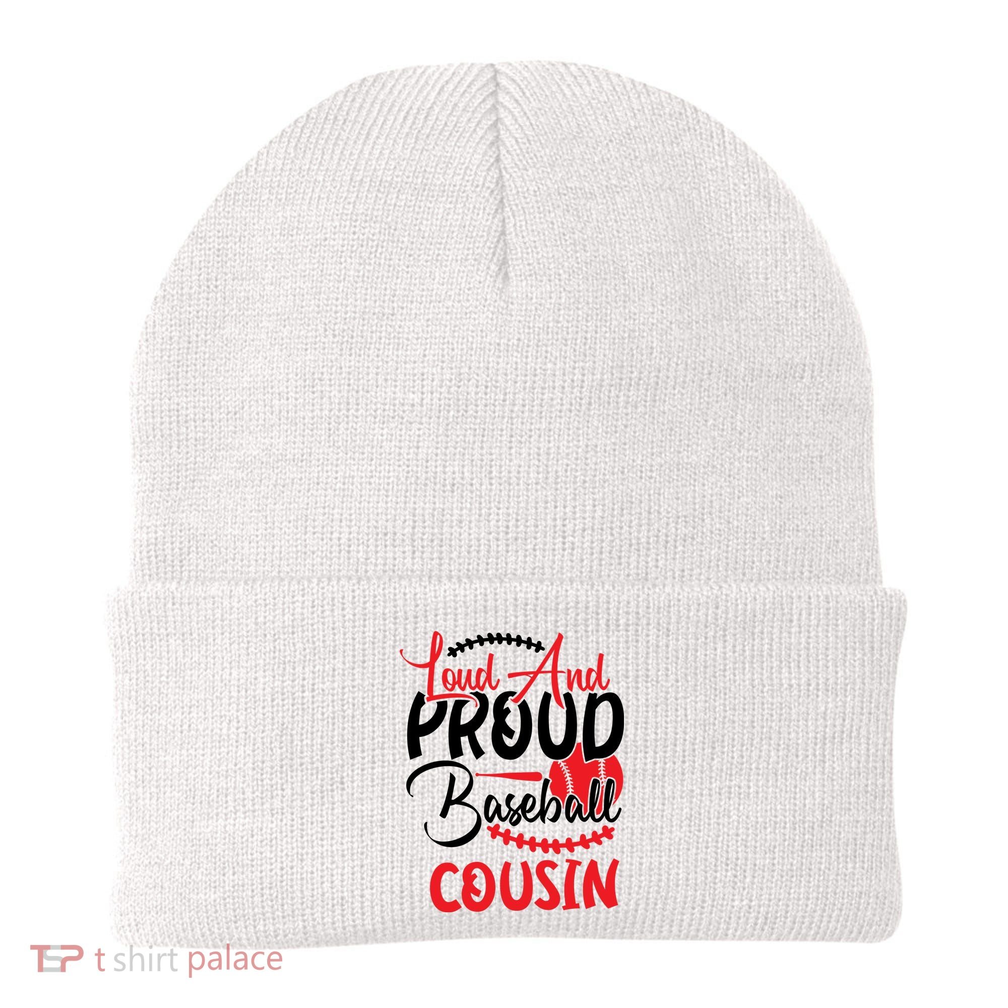 Loud And Proud Baseball Cousin For Family Matching Sport Team Beanie