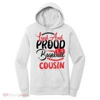 Loud And Proud Baseball Cousin For Family Matching Sport Team Women's Hoodie thumb 0