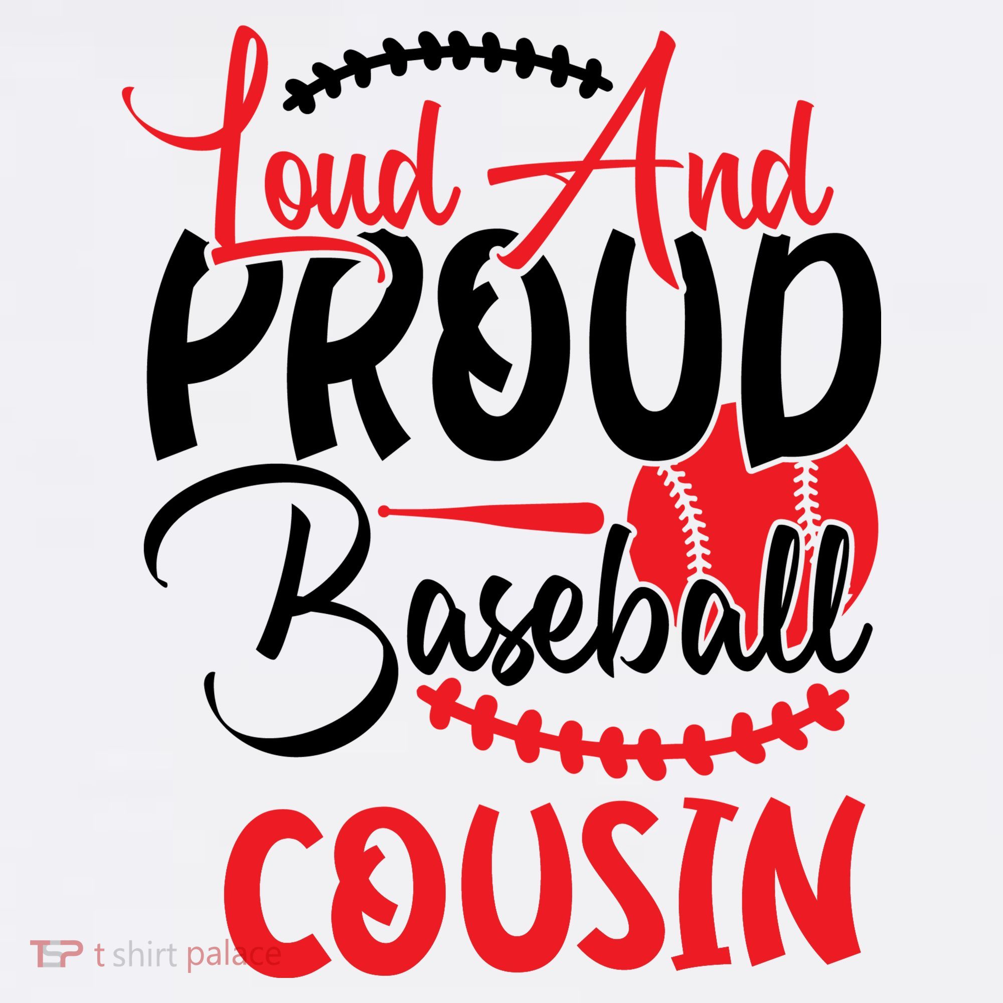 Loud And Proud Baseball Cousin For Family Matching Sport Team Women's Hoodie