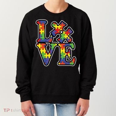 Love Autism Puzzle Piece Women's Sweatshirt