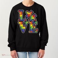 Love Autism Puzzle Piece Women's Sweatshirt thumb 0
